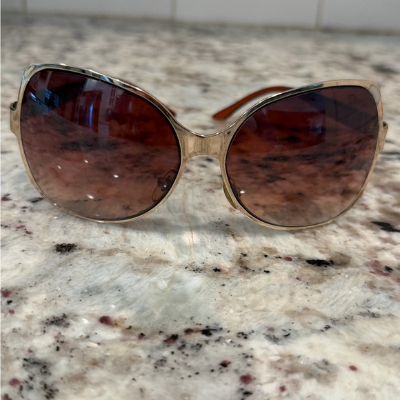 Dior Vintage Gold and Brown Sunglasses main image 12